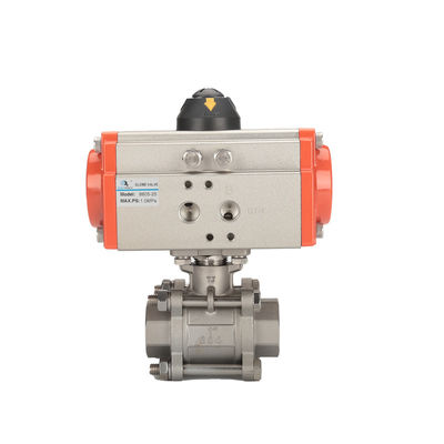 品質 General DN32 1 1/4" Pneumatic Operated Connection 2Way Threaded Ball Valve 工場